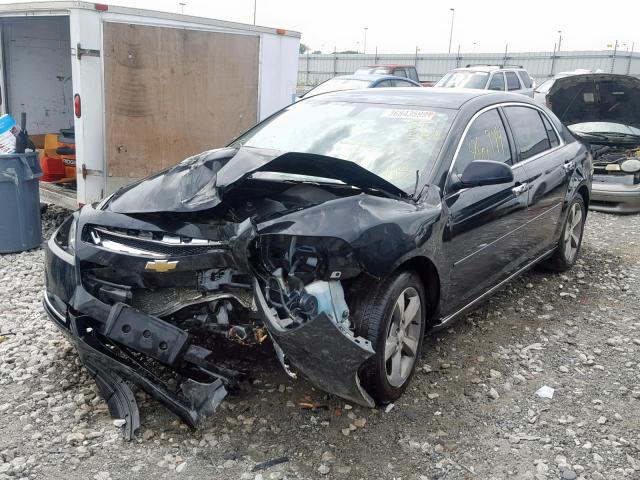 1G1ZC5EU3CF271670 - 2012 CHEVROLET MALIBU 1LT BLACK photo 2