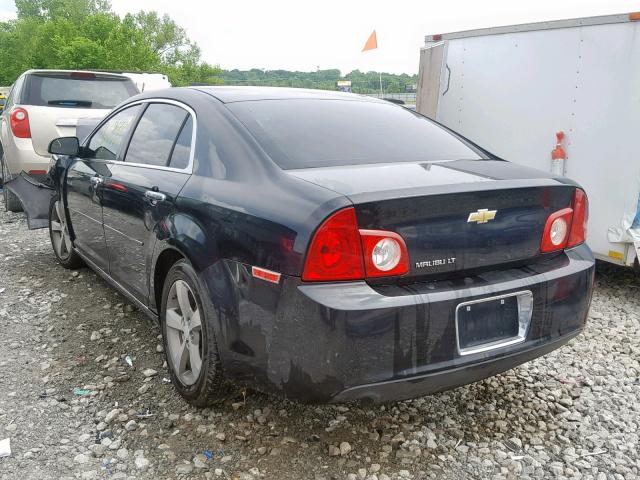 1G1ZC5EU3CF271670 - 2012 CHEVROLET MALIBU 1LT BLACK photo 3