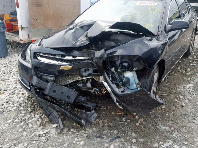 1G1ZC5EU3CF271670 - 2012 CHEVROLET MALIBU 1LT BLACK photo 9