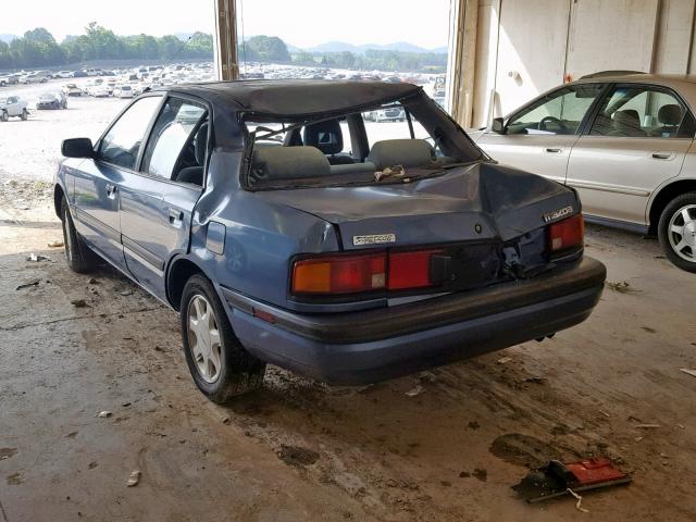 JM1BG2261M0236650 - 1991 MAZDA PROTEGE LX BLUE photo 3