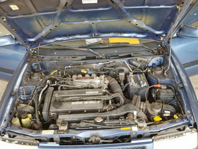 JM1BG2261M0236650 - 1991 MAZDA PROTEGE LX BLUE photo 7