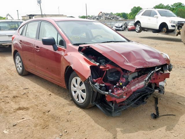 JF1GPAA62G8280881 - 2016 SUBARU IMPREZA RED photo 1