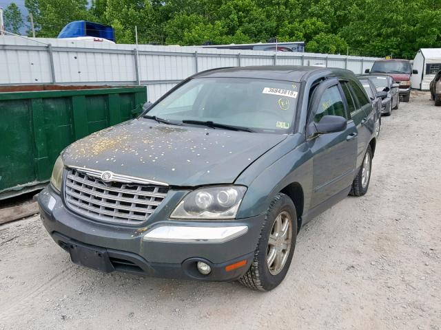 2C8GF68444R182996 - 2004 CHRYSLER PACIFICA GREEN photo 2