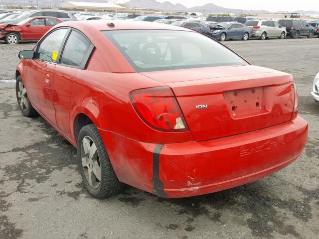 1G8AW15F87Z110154 - 2007 SATURN ION LEVEL RED photo 3