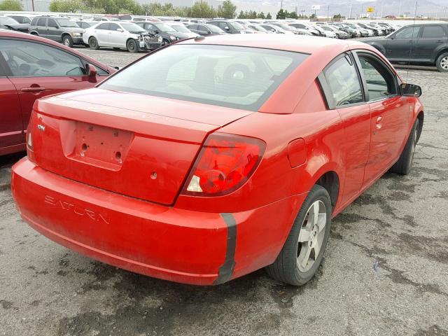 1G8AW15F87Z110154 - 2007 SATURN ION LEVEL RED photo 4