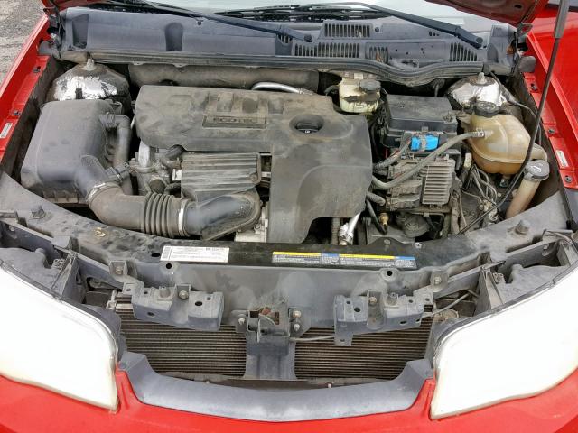 1G8AW15F87Z110154 - 2007 SATURN ION LEVEL RED photo 7