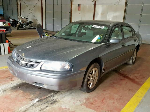 2G1WF52E059155071 - 2005 CHEVROLET IMPALA GRAY photo 2