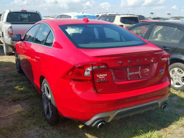 YV1902TH5F1306015 - 2015 VOLVO S60 PLATIN RED photo 3