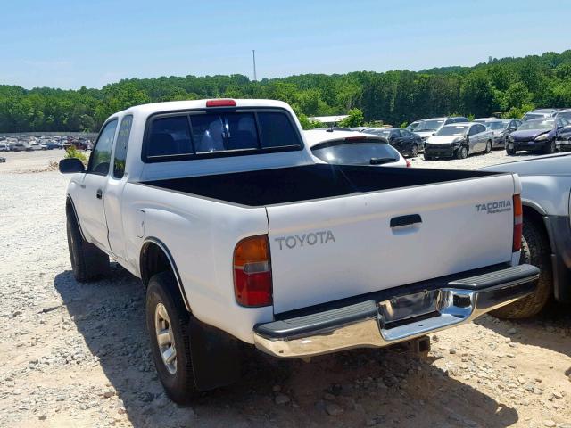 4TASM92NXXZ565741 - 1999 TOYOTA TACOMA XTR WHITE photo 3