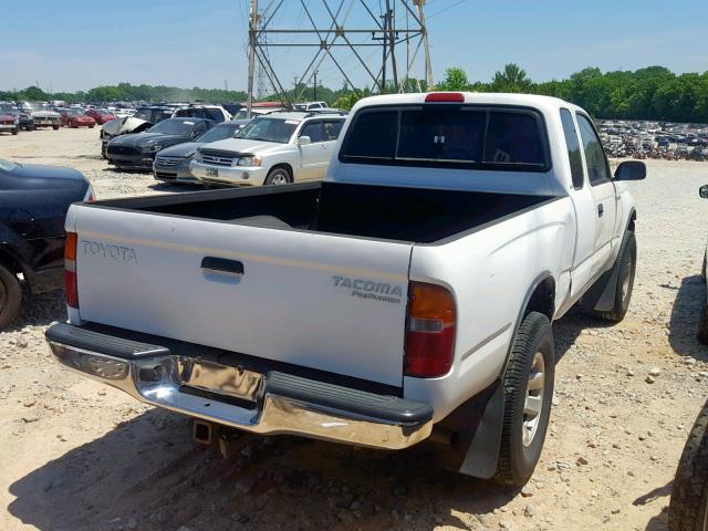 4TASM92NXXZ565741 - 1999 TOYOTA TACOMA XTR WHITE photo 4