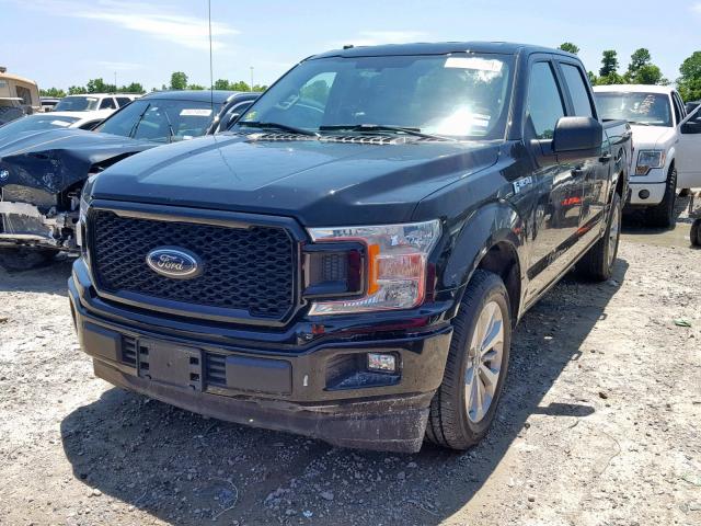 1FTEW1C59JKC02360 - 2018 FORD F150 SUPER BLACK photo 2