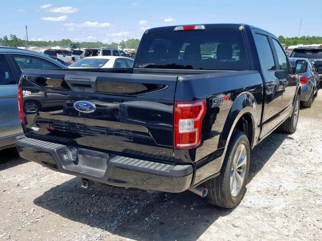 1FTEW1C59JKC02360 - 2018 FORD F150 SUPER BLACK photo 4