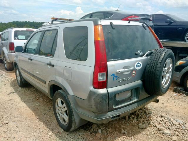 JHLRD77832C033630 - 2002 HONDA CR-V EX SILVER photo 3