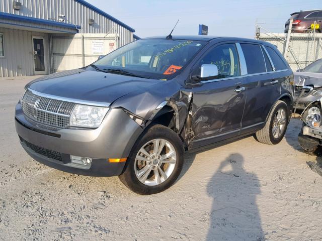 2LMDJ6JC1ABJ09187 - 2010 LINCOLN MKX GRAY photo 2