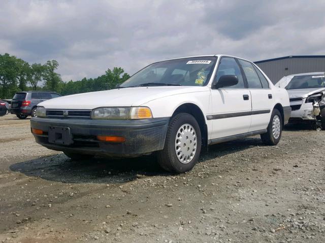 1HGCB7548NA123687 - 1992 HONDA ACCORD DX WHITE photo 2