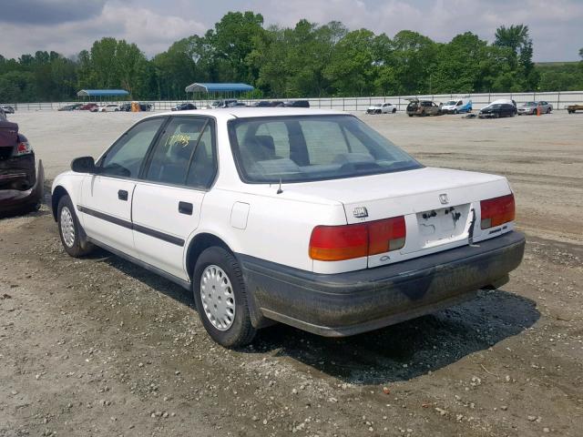 1HGCB7548NA123687 - 1992 HONDA ACCORD DX WHITE photo 3