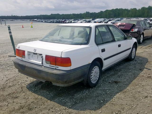 1HGCB7548NA123687 - 1992 HONDA ACCORD DX WHITE photo 4