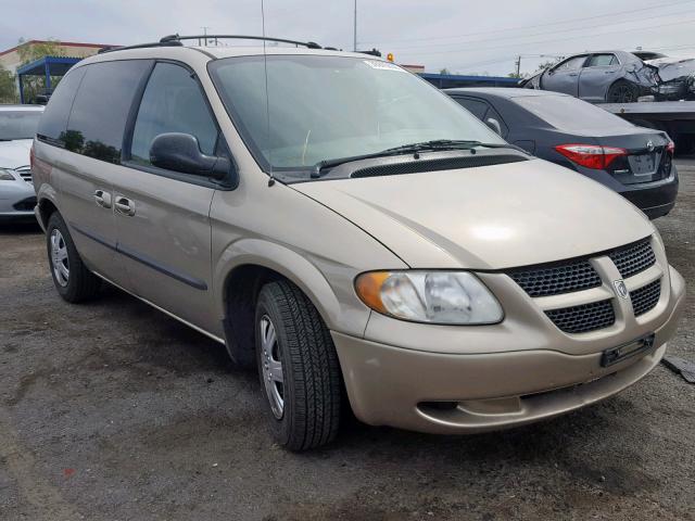 1D4GP45383B300224 - 2003 DODGE CARAVAN SP GOLD photo 1