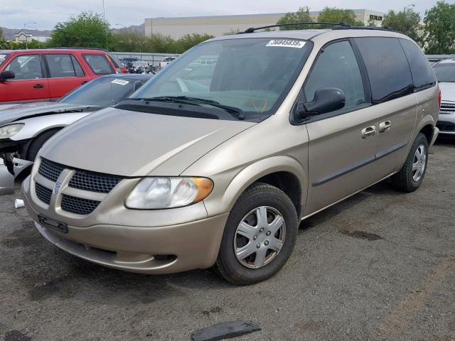 1D4GP45383B300224 - 2003 DODGE CARAVAN SP GOLD photo 2