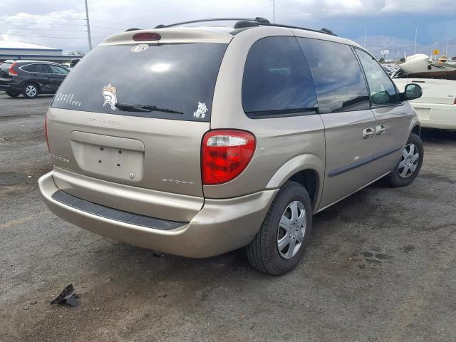 1D4GP45383B300224 - 2003 DODGE CARAVAN SP GOLD photo 4