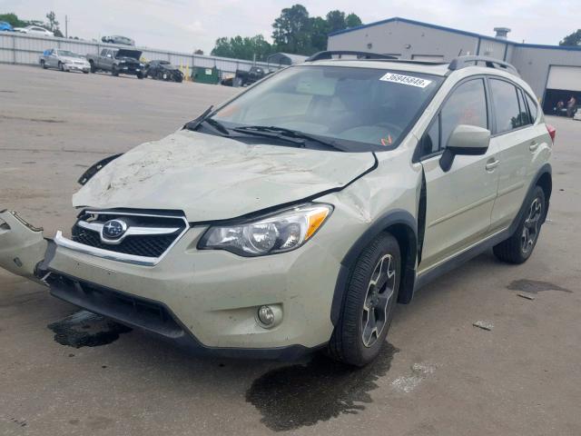 JF2GPAKC8EH323410 - 2014 SUBARU XV CROSSTR BEIGE photo 2