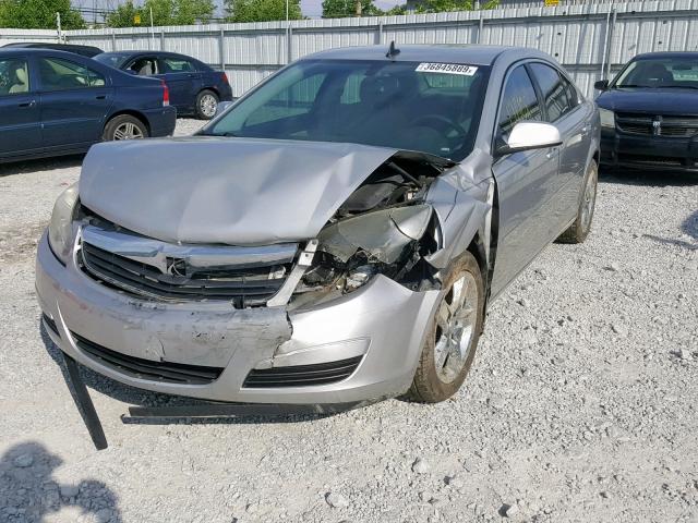 1G8ZS57B98F270336 - 2008 SATURN AURA XE SILVER photo 2