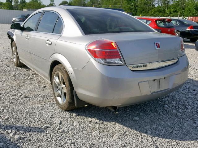 1G8ZS57B98F270336 - 2008 SATURN AURA XE SILVER photo 3