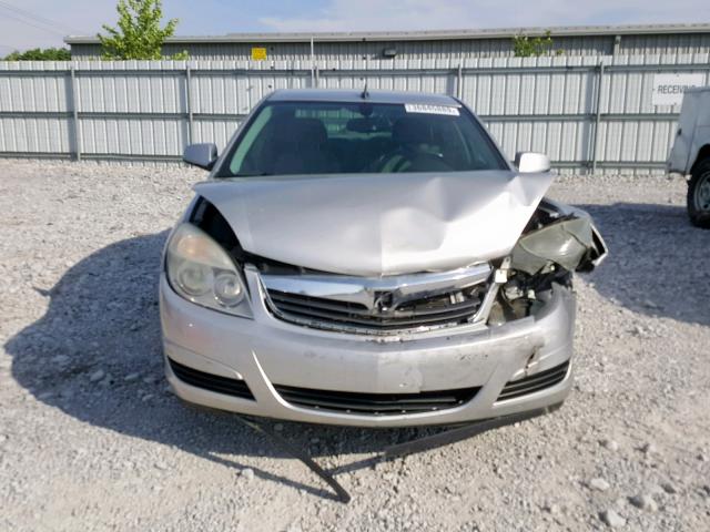 1G8ZS57B98F270336 - 2008 SATURN AURA XE SILVER photo 9