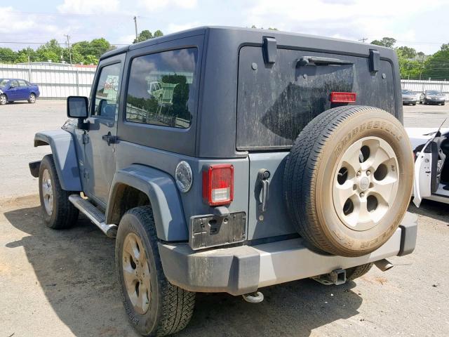 1C4AJWBG4EL223002 - 2014 JEEP WRANGLER S BLUE photo 3