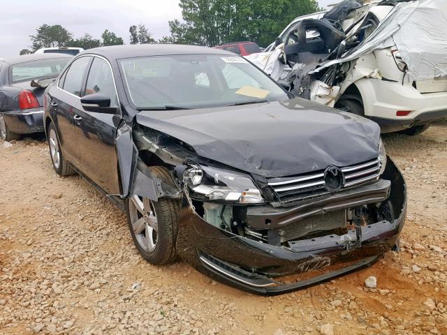 1VWBP7A38EC007299 - 2014 VOLKSWAGEN PASSAT SE BLACK photo 1