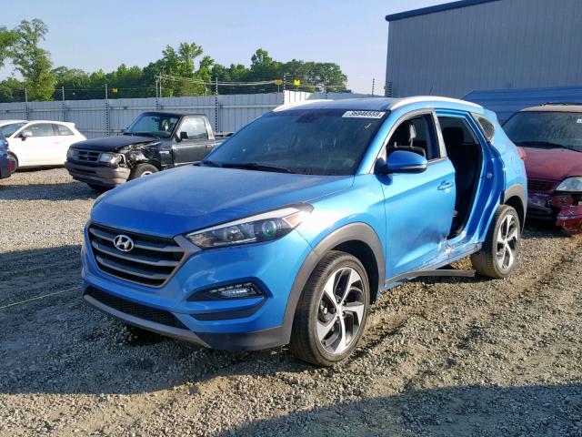 KM8J33A21GU077424 - 2016 HYUNDAI TUCSON LIM BLUE photo 2