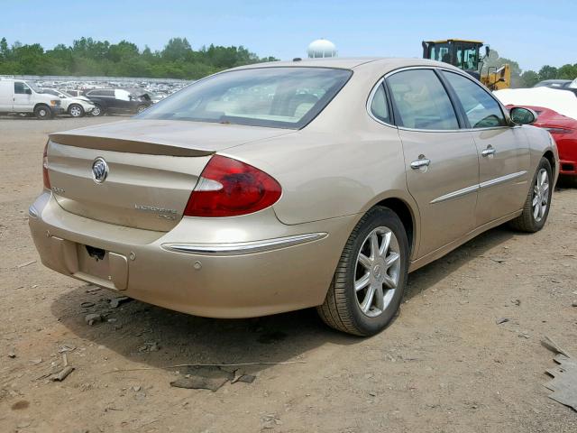 2G4WE537451222081 - 2005 BUICK LACROSSE C BEIGE photo 4