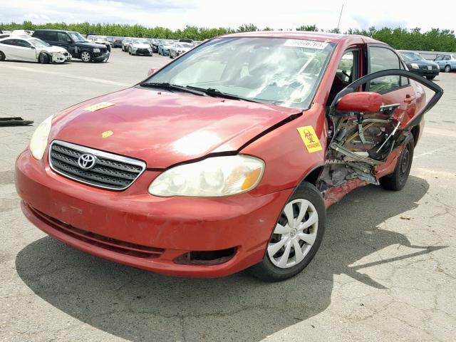 1NXBR32E05Z462403 - 2005 TOYOTA COROLLA CE BURGUNDY photo 2