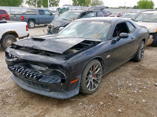 2C3CDZDJ1FH703902 - 2015 DODGE CHALLENGER BLACK photo 2