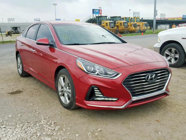 5NPE34AFXJH639076 - 2018 HYUNDAI SONATA SPO RED photo 1