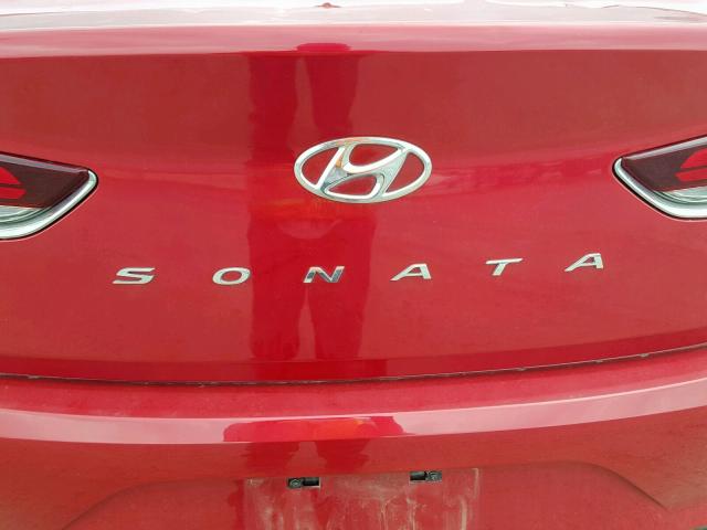 5NPE34AFXJH639076 - 2018 HYUNDAI SONATA SPO RED photo 9