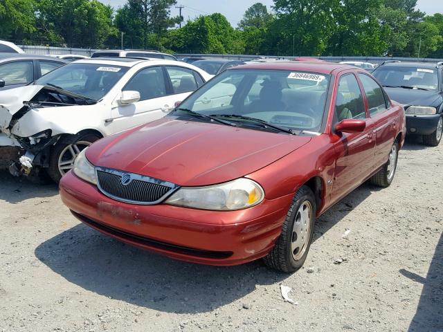 1MEFM6535WK657943 - 1998 MERCURY MYSTIQUE B RED photo 2