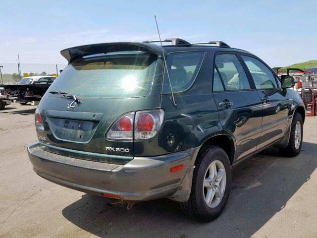 JTJHF10U010223809 - 2001 LEXUS RX 300 GREEN photo 4