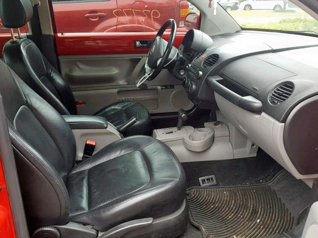 3VWCD31C05M410505 - 2005 VOLKSWAGEN NEW BEETLE Qırmızı foto 5