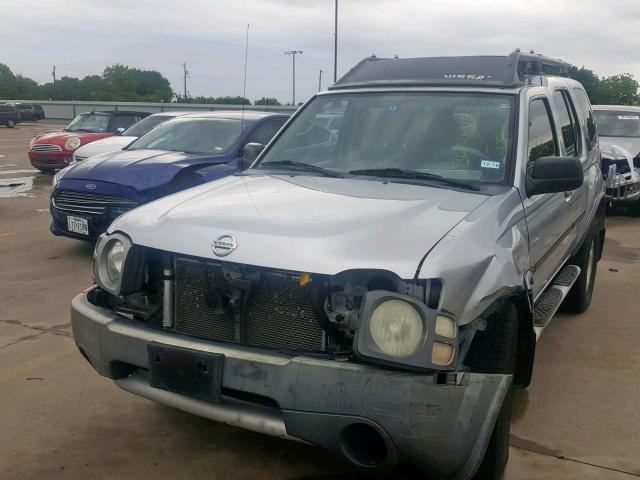 5N1ED28TX3C701535 - 2003 NISSAN XTERRA XE SILVER photo 2