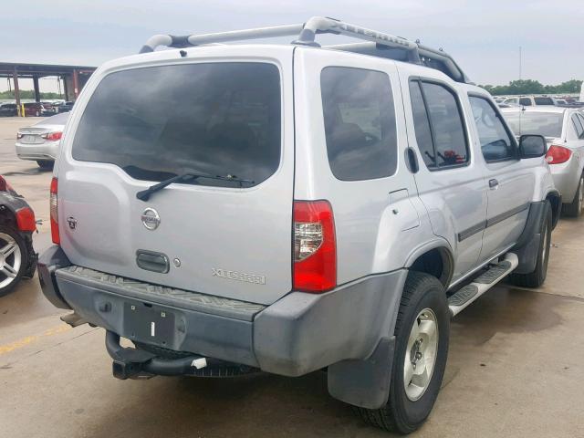 5N1ED28TX3C701535 - 2003 NISSAN XTERRA XE SILVER photo 4