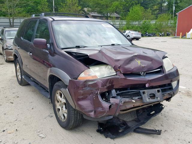 2HNYD186X2H507468 - 2002 ACURA MDX TOURIN BURGUNDY photo 1