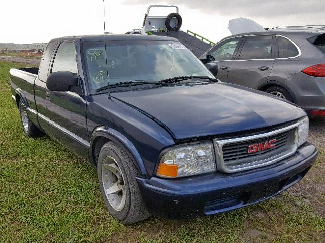 1GTCS19X338281603 - 2003 GMC SONOMA BLUE photo 1