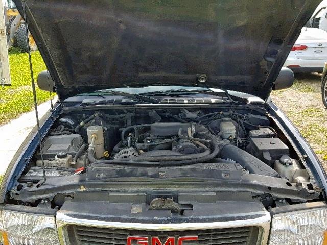 1GTCS19X338281603 - 2003 GMC SONOMA BLUE photo 7