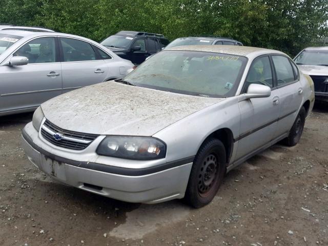 2G1WF52E649239572 - 2004 CHEVROLET IMPALA SILVER photo 2