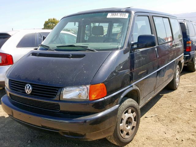 WV2MH2707XH138661 - 1999 VOLKSWAGEN EUROVAN MV BLACK photo 2