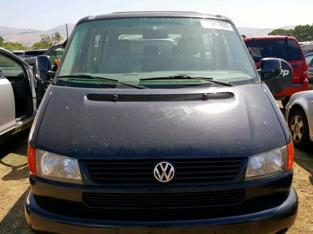 WV2MH2707XH138661 - 1999 VOLKSWAGEN EUROVAN MV BLACK photo 9