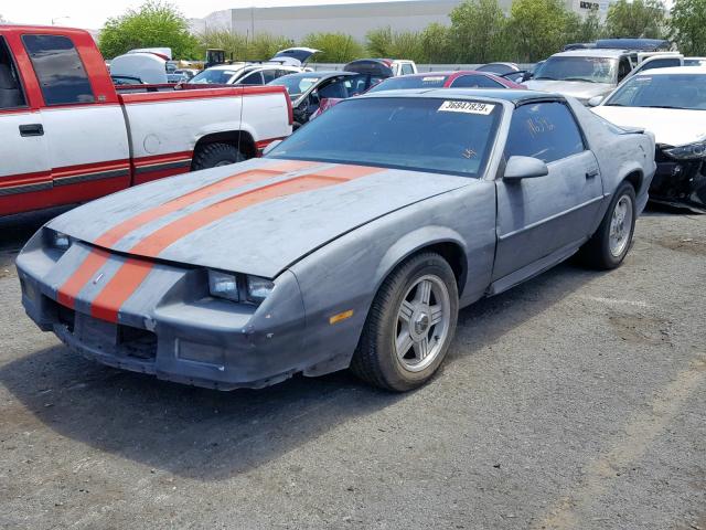 1G1FP23E9ML145690 - 1991 CHEVROLET CAMARO RS GRAY photo 2