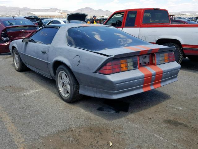 1G1FP23E9ML145690 - 1991 CHEVROLET CAMARO RS GRAY photo 3