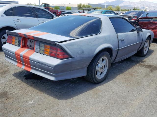 1G1FP23E9ML145690 - 1991 CHEVROLET CAMARO RS GRAY photo 4